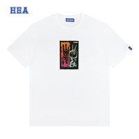 HEA【HEA】国潮醒狮短袖男女同款嘻哈百搭时尚舒适休闲T恤上衣夏季   白色 2XL