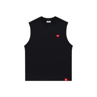 it :CHOCOOLATE男装2024夏季复古圆领无袖潮牌印花背心男