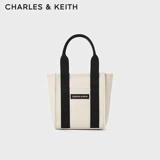 CHARLES&KEITH24夏新品简约小号帆布手提斜挎托特包女CK2-30782391 Multi综合色 S