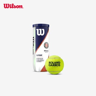 威尔胜（Wilson）威尔胜法网联名全场地专业网球3颗组合罐装 Roland Garros WRT125000-法网球（红土版）