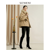 【白鹅绒】圣可尼大毛领羽绒服女气质保暖派克服外套