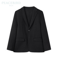 太平鸟男装 冬季西装便服男B1BBC4221 黑色 S