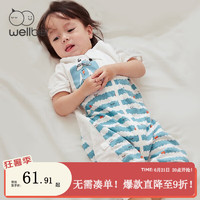 Wellber 威尔贝鲁 婴儿睡袋  七分袖分腿睡袍