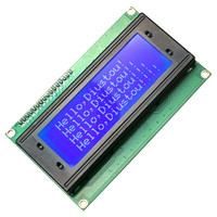 丢石头 LCD2004液晶屏显示模块 5V蓝屏白字 字符型LCD屏幕带背光