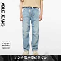 ABLE JEANS/欧帛牛仔 束腰锥形 男士牛仔裤