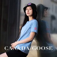 CANADA GOOSE Broadview 女士休闲上衣短袖T恤女 1400W 1620 日光蓝 M