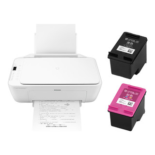 Xiaomi 小米 米家墨盒照片打印机（黑彩墨盒套装） 家用 彩色/打印/复印/扫描多功能一体机 手机APP无线打印