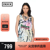 英克斯(inxx)潮牌新品宽松休闲背心男女同款无袖T恤XCE2050790 印花色 S