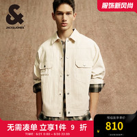 杰克·琼斯（JACK&JONES）秋季潮百搭休闲日常多口袋翻领上衣宽松夹克外套男224321010 C63 卡其色 C63 卡其色 165/88A/XS