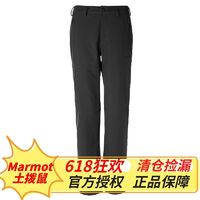 Marmot 土拨鼠 秋冬女款M1软壳裤耐磨保暖直筒女长裤