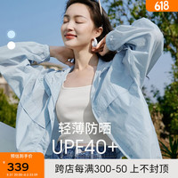 伊芙丽(eifini)2023春装新款工装风连帽隐格通勤简约百搭休闲防晒外套女 现货 160/84A/M