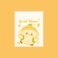 KD车载垃极袋可爱卡通车载清洁袋粘贴式桌面加厚自粘式一次性 萌萌鸡(20*30)-10个装 常规