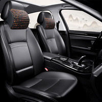 车优友（CEYOYO）汽车坐垫菩提子凉垫夏季凉席 通风透气木珠夏天车垫子后排屁屁垫 头枕1个-深色 本款适合99%车型-下单备注