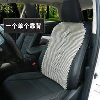 鑫天缘手工织纯亚麻汽车坐垫单片夏季凉垫四季通用三件套前排单垫透气 手B款单个靠背
