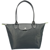 欧美单肩尼龙饺子包女包刺绣妈咪珑包托特骧包手提包