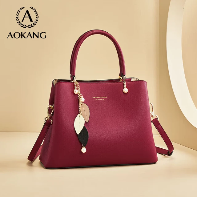 奥康包包女包牛皮手提包轻奢女士妈妈包百搭单肩包大容量斜挎包女式托特包百搭生日礼物送女友老婆女朋友高级感实用走心