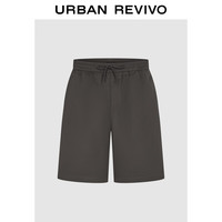 UR2024夏季男装时尚可调节系绳贴袋宽松短裤UMF640086 深咖棕 29