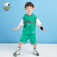 SNOOPY 史努比 儿童速干运动套装篮球服
