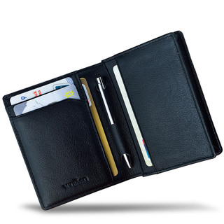 VANLEMN丹麦牛皮名片包男女银行证件包驾驶证套高档名片夹零钱包卡包夹子