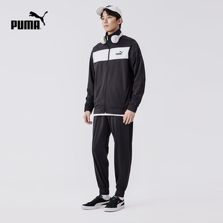 彪马（PUMA） 男子撞色运动风休闲套装 POLY SUIT CL 678477 黑色-01 XS