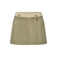 URBAN REVIVO 女士时髦休闲撞色拼接松紧腰半裙 UWL540034