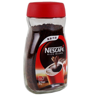 雀巢（Nestle）醇品200g瓶装纯黑咖啡速溶咖啡巴西版香港版不含伴侣新日期速发 港版200g
