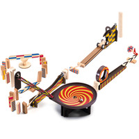 Djeco儿童机关多米诺骨牌积桌游型益智高级成人桌游7岁小玩具