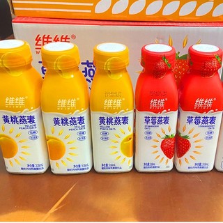 维维低糖草莓/黄桃燕麦酸奶风味乳酸菌饮品318ml低糖儿童饮料