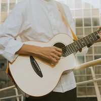 彩虹人36/41英寸全单旅行吉他升级版云杉演奏进阶桃花心木背侧板