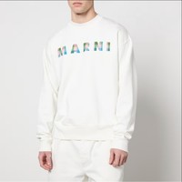MARNI Logo印花棉针织卫衣