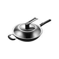 喆物 美的（Midea）炒锅 铸铁锅无涂层炒菜锅家用电磁炉燃气灶电磁炉通用 32cm 无涂层铸铁锅