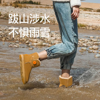 UBZ 防水雪地靴女冬靴子厚底短筒加绒加厚防滑东北棉鞋