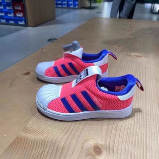 adidas 三叶草 Superstar贝壳头防滑轻便透气一脚蹬婴童鞋FX4915