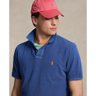 Polo Ralph Lauren拉夫劳伦 男装 24春经典版棉成衣染色布Polo衫RL18210 400-蓝色 XL