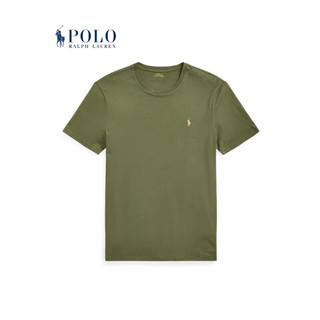 Polo Ralph Lauren 拉夫劳伦男装 24年春修身版棉质圆领T恤RL18251 300-深鼠尾草绿 M