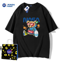 NASA GAME 官网 2024纯棉短袖t恤 男女潮牌上衣情侣装T恤