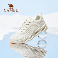 88VIP：CAMEL 骆驼 户外休闲女鞋2024夏季新款网面透气运动鞋防滑轻便软底男鞋
