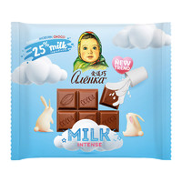 88VIP：Alionka 爱莲巧 特浓牛奶巧克力俄罗斯进口大头娃娃70g下午茶休闲零食