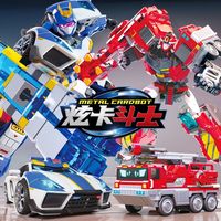 炫卡斗士炫蓝闪电儿童变形机器人汽车联盟金刚召唤器男孩玩具