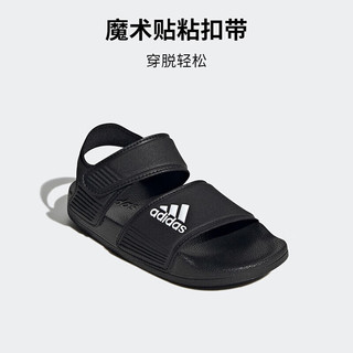 adidas 阿迪达斯 男童休闲运动沙滩鞋 GW0344黑