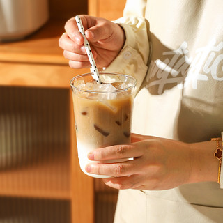 舍里创意耐热咖啡杯玻璃杯子家用女生高颜值水杯牛奶早餐杯果汁杯
