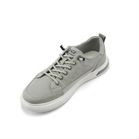 88VIP：HLA 海澜之家 轻质休闲鞋2024新款圆头系带发泡底休闲布面板鞋男