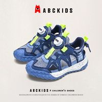 百亿补贴：ABCKIDS 2024镂空夏季新款凉鞋儿童包头鞋子旋钮大童网面透气运动