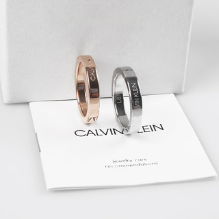卡尔文·克莱恩 Calvin Klein 凯文克莱HOOK系列ck素情侣对戒指环七夕情人节礼物