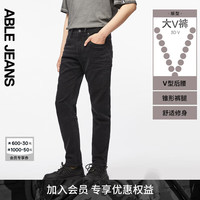 ABLE JEANS【大V裤】24秋季男士立体剪裁弹力牛仔裤男 炭黑【7月2日前】 28/30