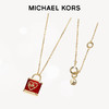 MICHAEL KORS 迈克·科尔斯 红色心有锁属系列 锁骨链 MKC1654GA710