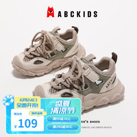 ABC KIDS儿童运动鞋24新品防撞防滑耐磨舒适男女童休闲跑鞋 米卡绿 29码 内长约18.2cm