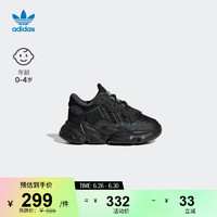 adidas阿迪达斯三叶草OZWEEGO EL I男婴童运动学步鞋HR0242 黑 20(115mm)
