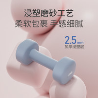 浸塑哑铃女士家用男生青少年小儿童实心铸纯铁迷你小哑铃