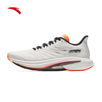 ANTA 安踏 马赫4代 氮科技缓震竞速训练男子跑鞋 112435583-1 纸莎白/银/基础黑 40.5